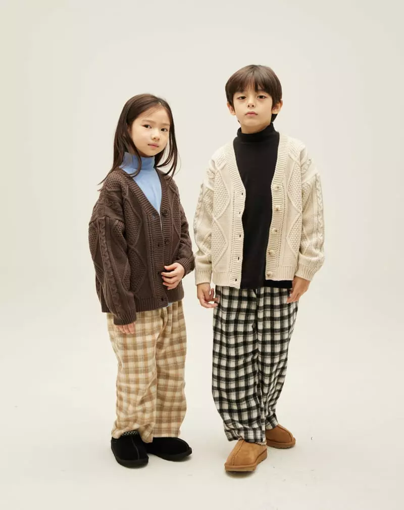 nrk - Korean Children Fashion - #toddlerclothing - Check Track Pants - 11