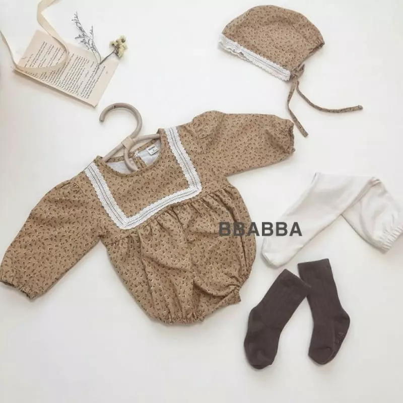 Bbabba - Korean Baby Fashion - #babyoninstagram - Evlyn Lace Bodysuit Set - 5