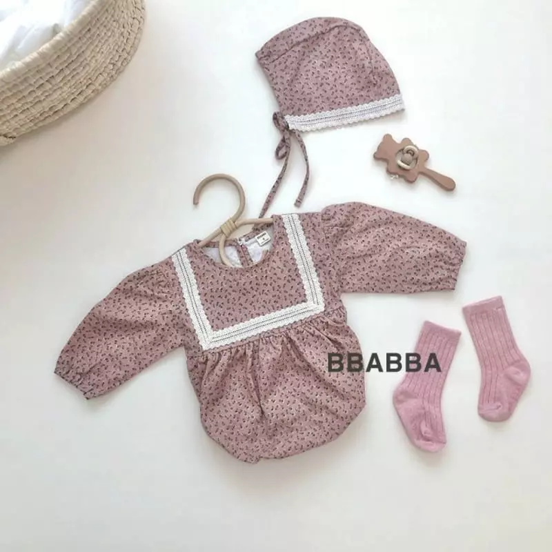 Bbabba - Korean Baby Fashion - #babyoutfit - Evlyn Lace Bodysuit Set - 7