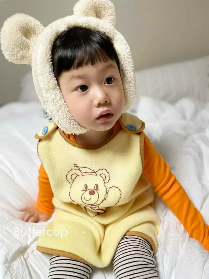 Buttercup - Korean Children Fashion - #designkidswear - Button Sleep Long Vest - 4
