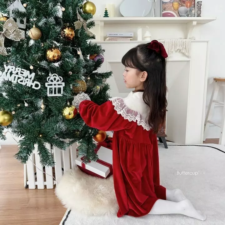 Buttercup - Korean Children Fashion - #kidsshorts - Velvet Lace One-pice - 5