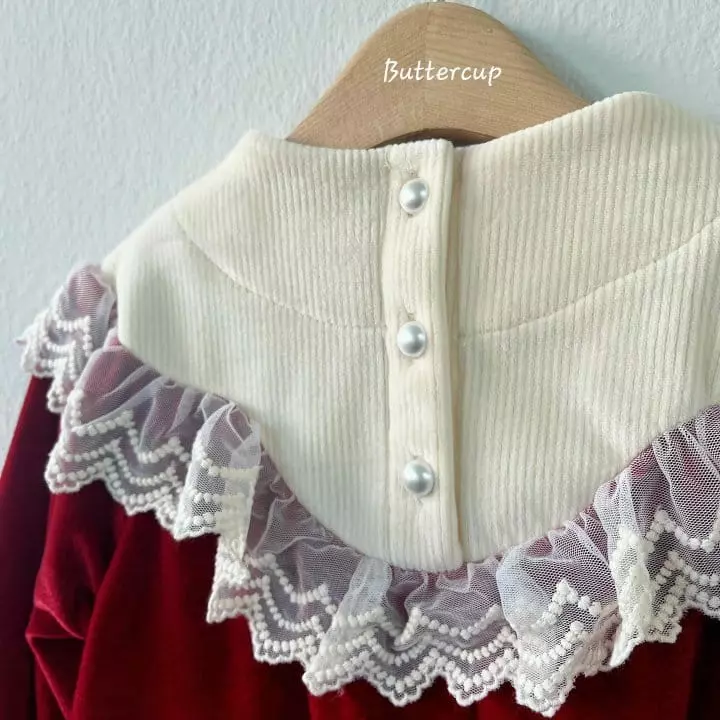 Buttercup - Korean Children Fashion - #minifashionista - Velvet Lace One-pice - 11
