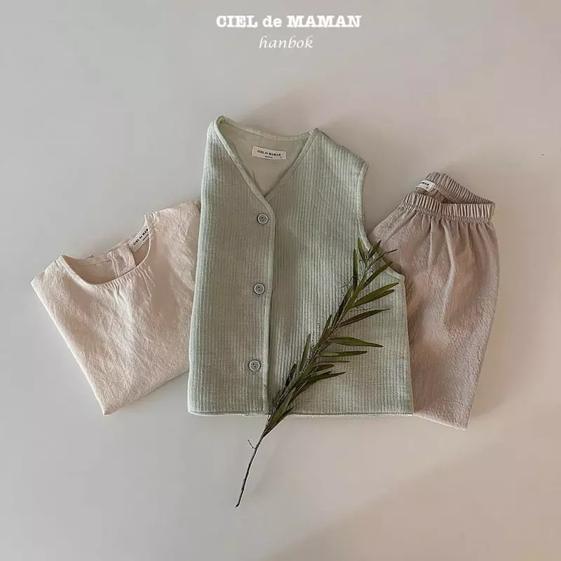 Ciel De Maman - Korean Children Fashion - #designkidswear - Flower Cloud Sulbim Boy  Hanbok Blue - 4