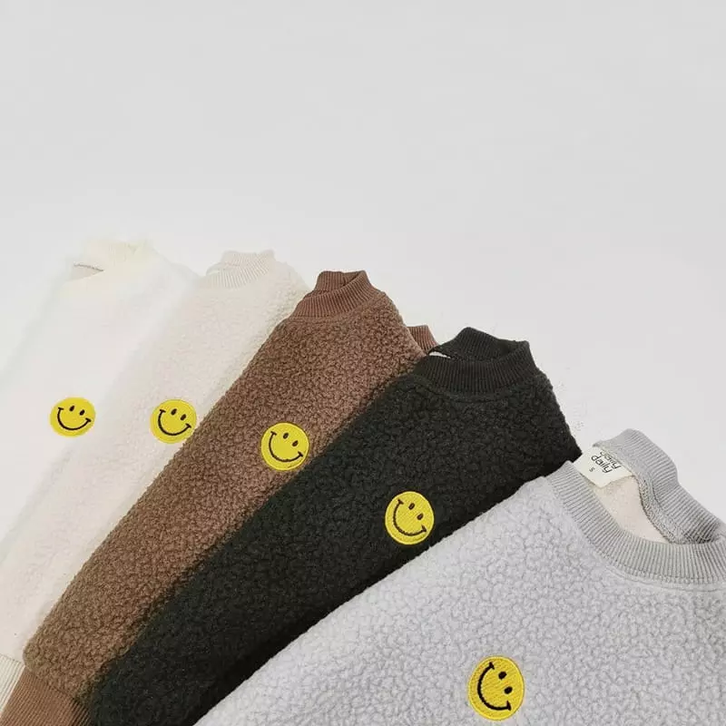 Daily Daily - Korean Children Fashion - #minifashionista - Bbogle Smile Sweatshirt - 3