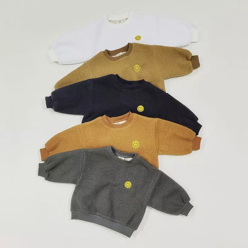 Daily Daily - Korean Children Fashion - #toddlerclothing - Bbogle Smile Sweatshirt - 6