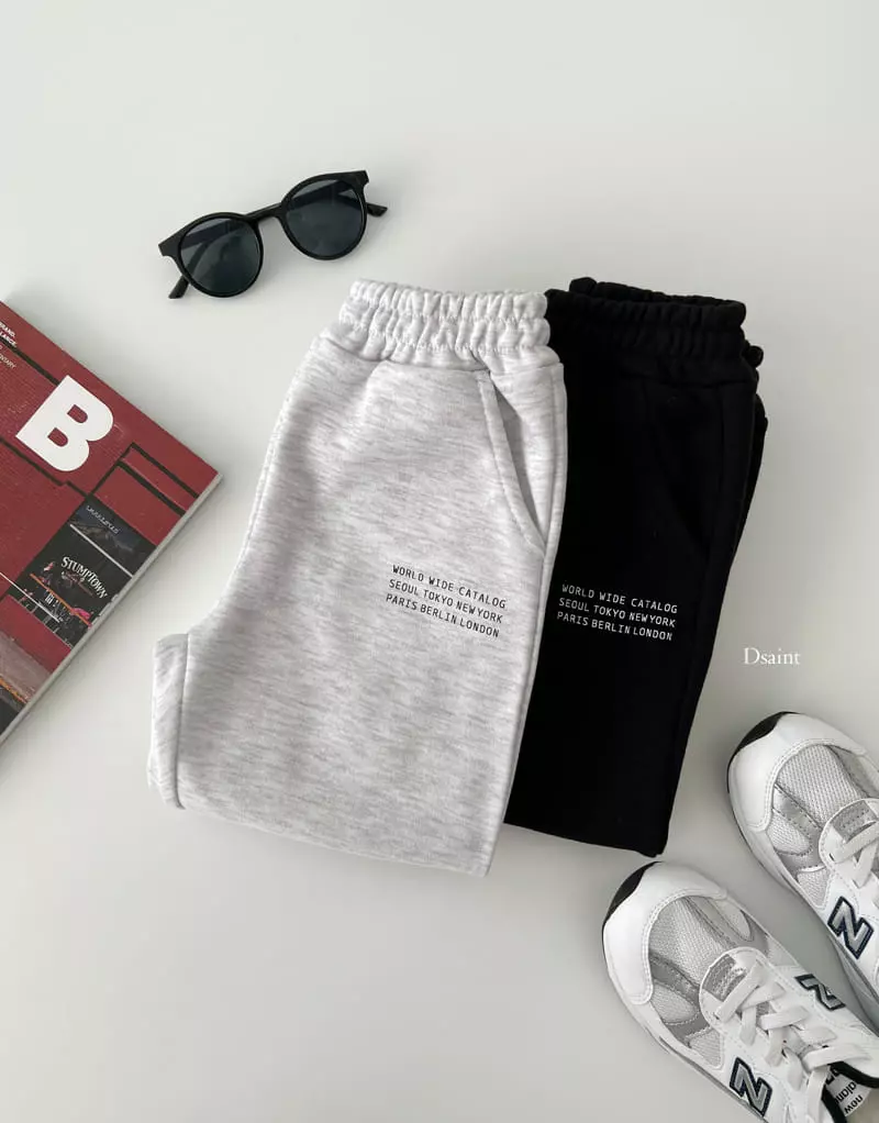 Dsaint - Korean Children Fashion - #Kfashion4kids - World Jogger Pants - 7
