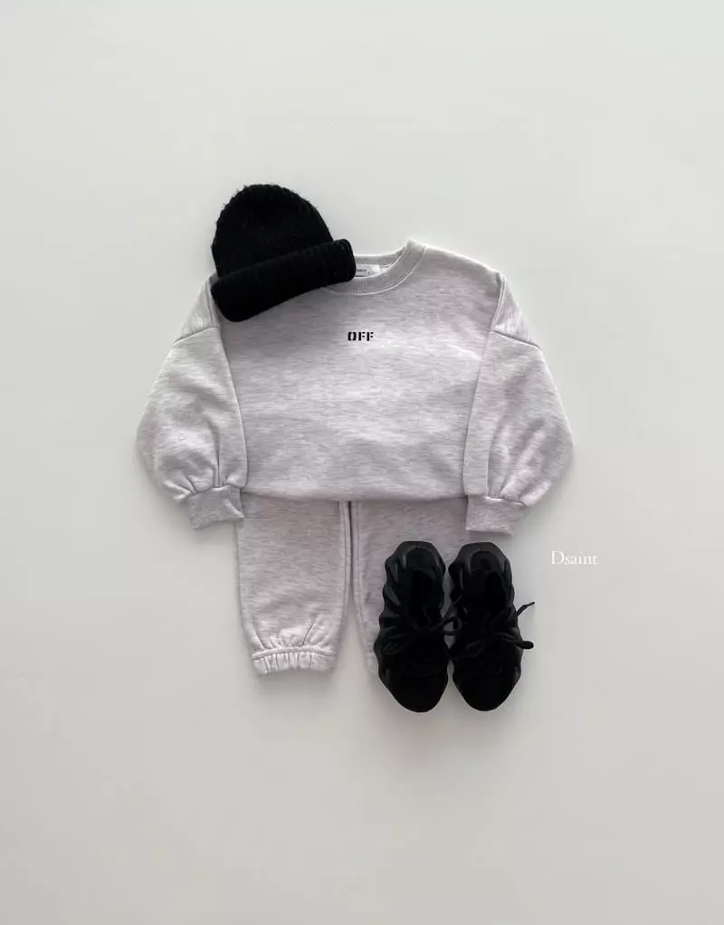 Dsaint - Korean Children Fashion - #Kfashion4kids - Off Top Bottom Set - 5