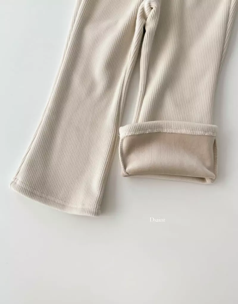 Dsaint - Korean Children Fashion - #kidzfashiontrend - Sticky Rib Pants - 4