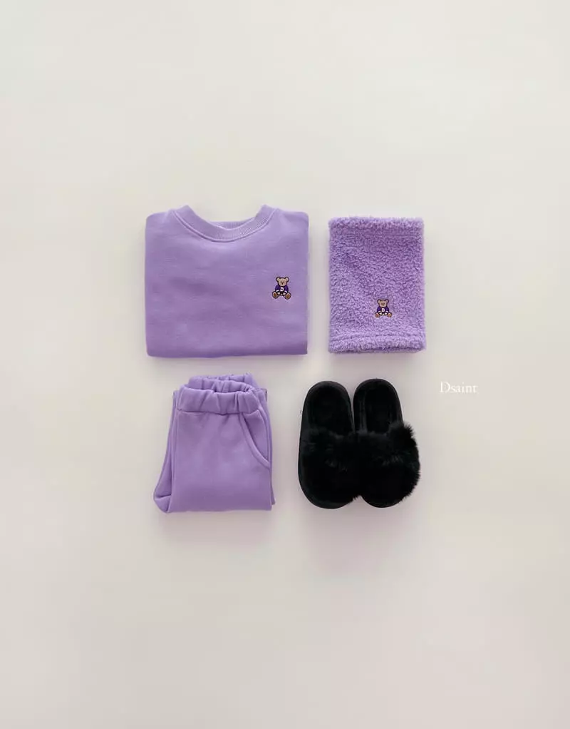 Dsaint - Korean Children Fashion - #Kfashion4kids - Mini Bear Warmer Top Bottom Set - 7