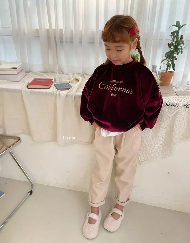 Dsaint - Korean Children Fashion - #Kfashion4kids - California Velet Sweatshirt - 9