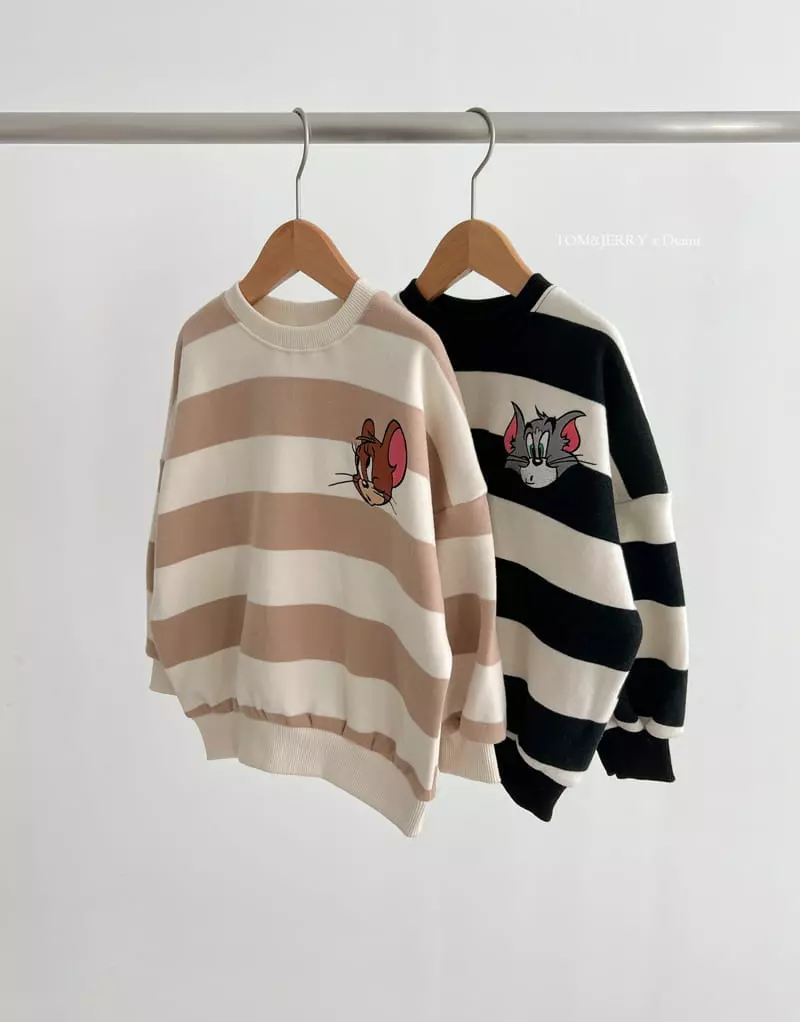 Dsaint - Korean Children Fashion - #Kfashion4kids - Strange Stripes Sweatshirt - 8