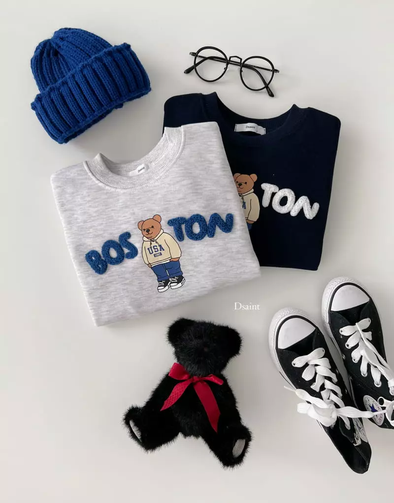 Dsaint - Korean Children Fashion - #Kfashion4kids - Boston Bear Boucle Sweatshirt - 2