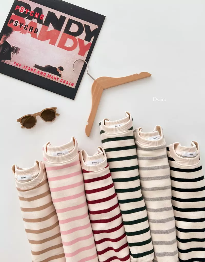 Dsaint - Korean Children Fashion - #childofig - Rainbow Stripes Sweatshirt - 5