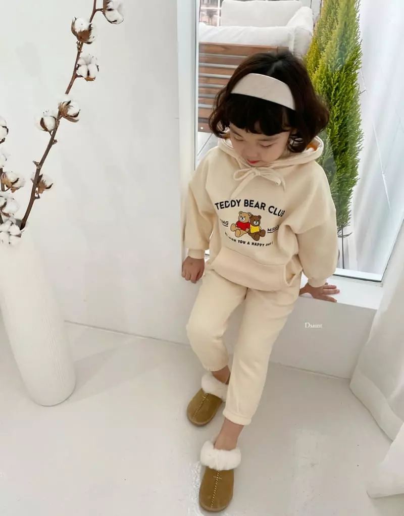 Dsaint - Korean Children Fashion - #childofig - Teddy Club Hoody Set - 6
