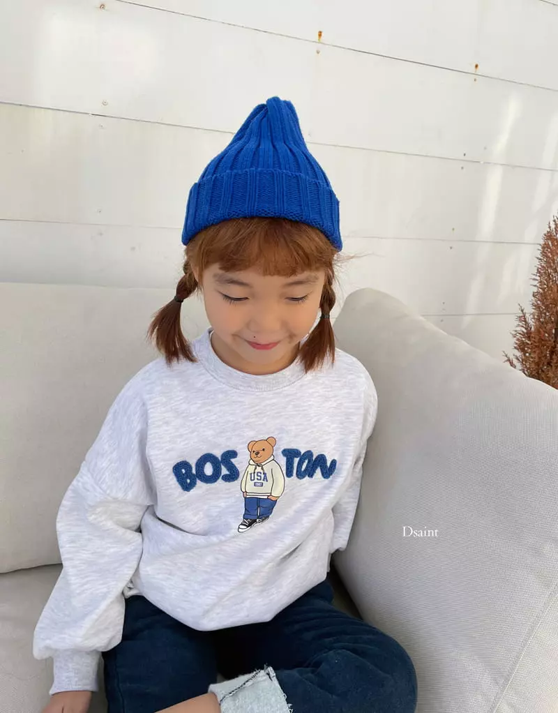 Dsaint - Korean Children Fashion - #childofig - Boston Bear Boucle Sweatshirt - 10