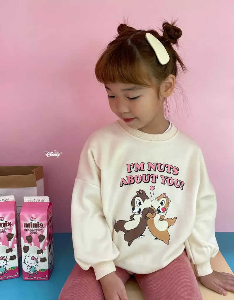 Dsaint - Korean Children Fashion - #childrensboutique - Nuts Chip And Dale Sweatshirt - 8