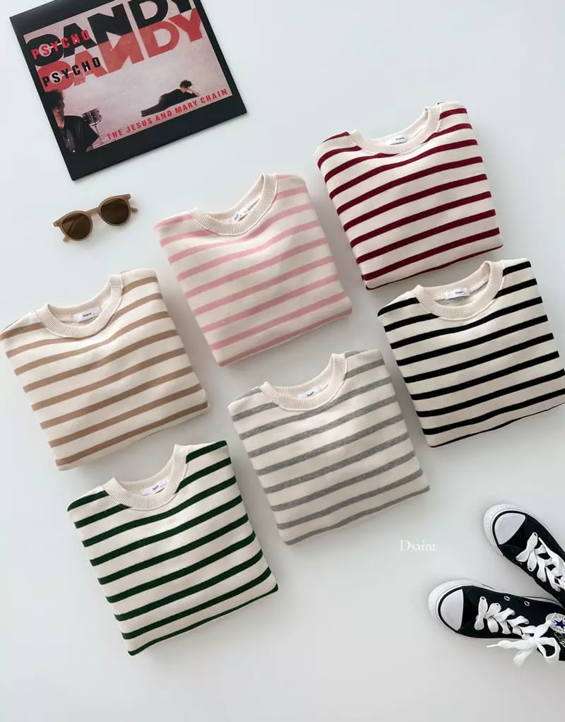 Dsaint - Korean Children Fashion - #childrensboutique - Rainbow Stripes Sweatshirt - 6