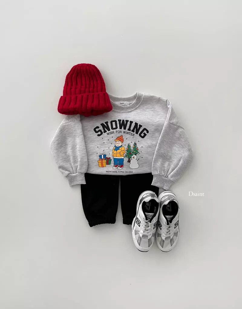 Dsaint - Korean Children Fashion - #childrensboutique - Snowing Sweatshirt - 5