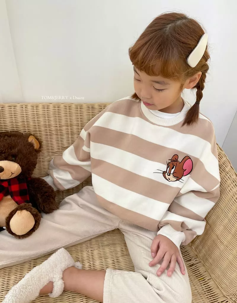 Dsaint - Korean Children Fashion - #childrensboutique - Strange Stripes Sweatshirt