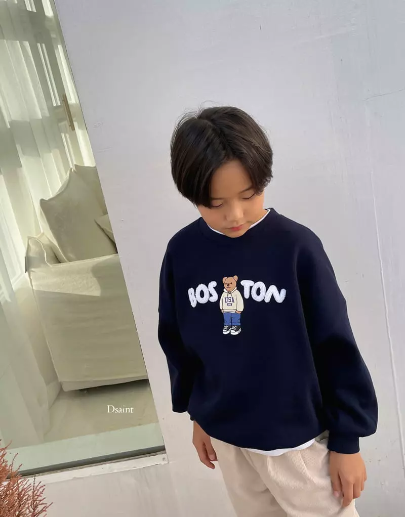 Dsaint - Korean Children Fashion - #childrensboutique - Boston Bear Boucle Sweatshirt - 11