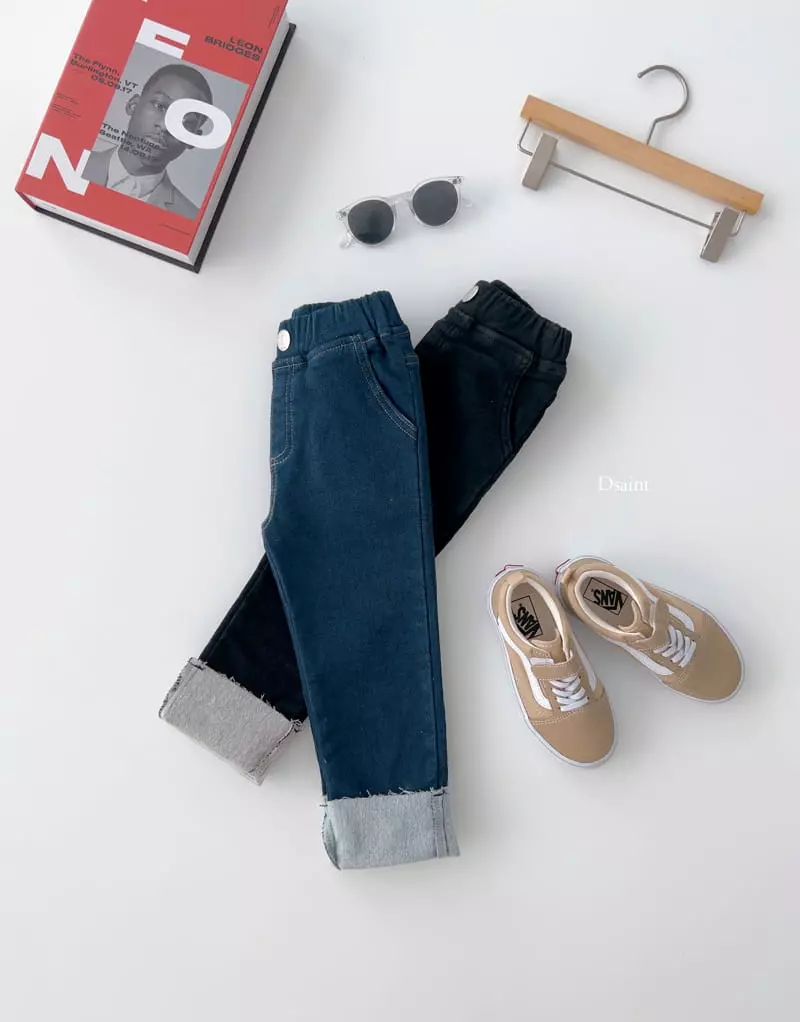 Dsaint - Korean Children Fashion - #designkidswear - Tension Roll Up Pants - 2