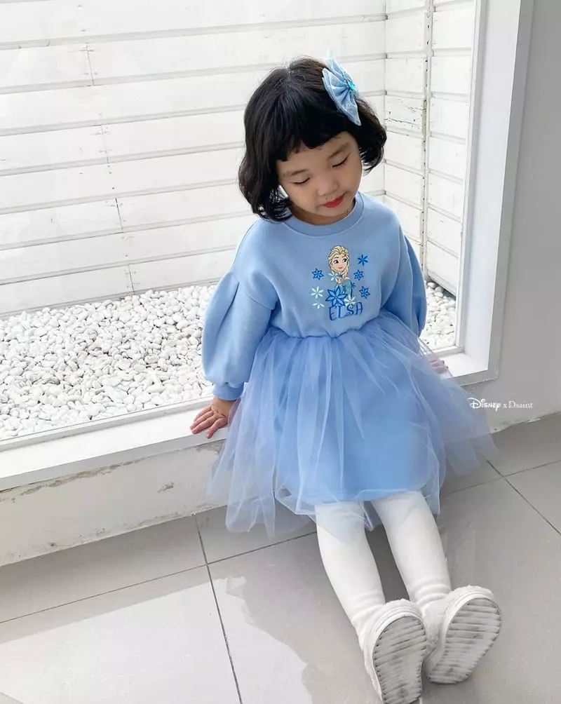 Dsaint - Korean Children Fashion - #designkidswear - Snow Flower Ellsa One-piece - 2