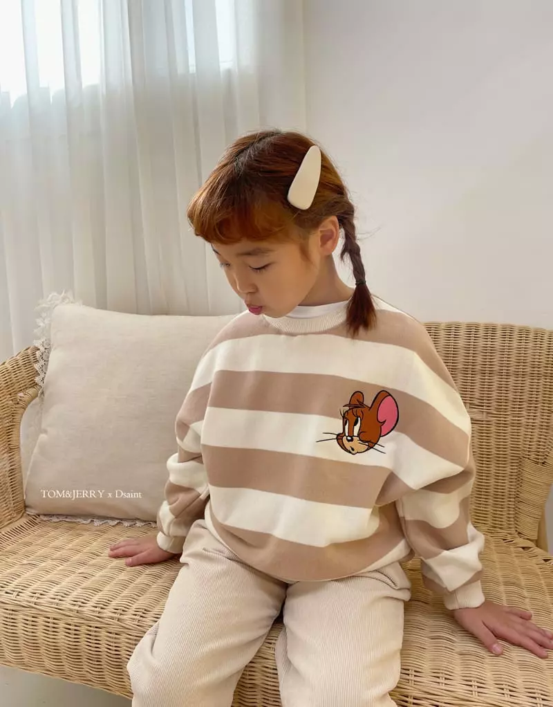 Dsaint - Korean Children Fashion - #designkidswear - Strange Stripes Sweatshirt - 2