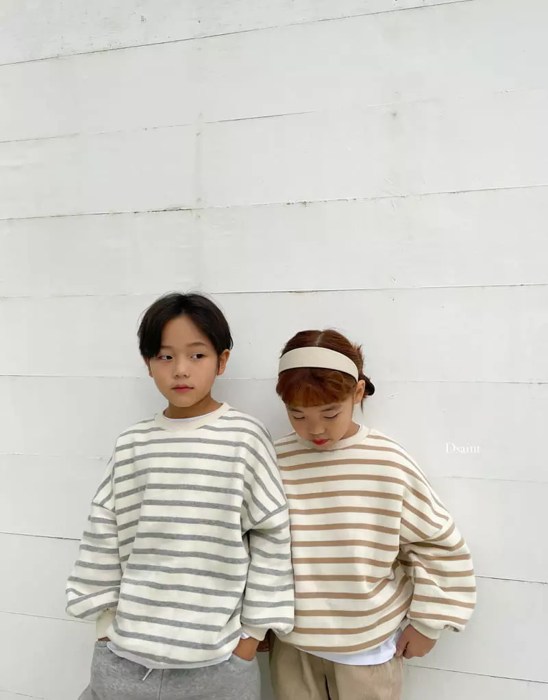 Dsaint - Korean Children Fashion - #discoveringself - Rainbow Stripes Sweatshirt - 8