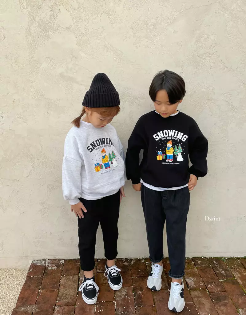 Dsaint - Korean Children Fashion - #discoveringself - Snowing Sweatshirt - 7