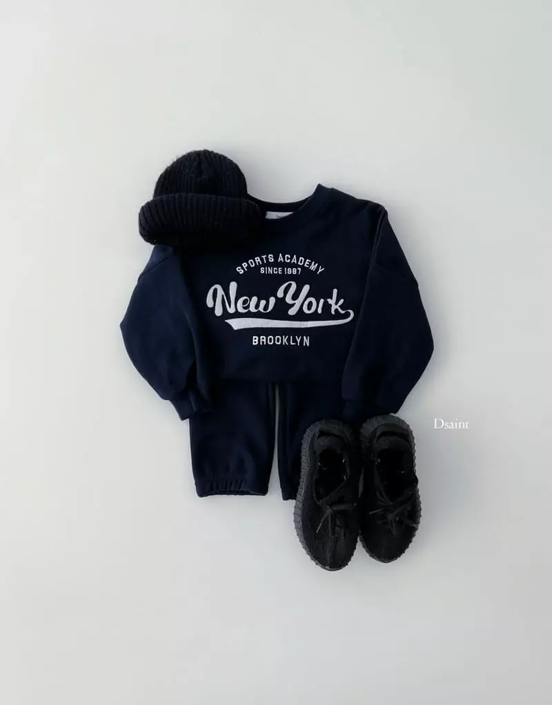 Dsaint - Korean Children Fashion - #discoveringself - Academy New York Top Bottom Set - 6