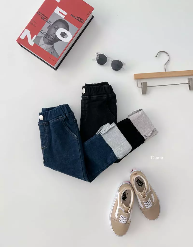 Dsaint - Korean Children Fashion - #discoveringself - Tension Roll Up Pants - 3