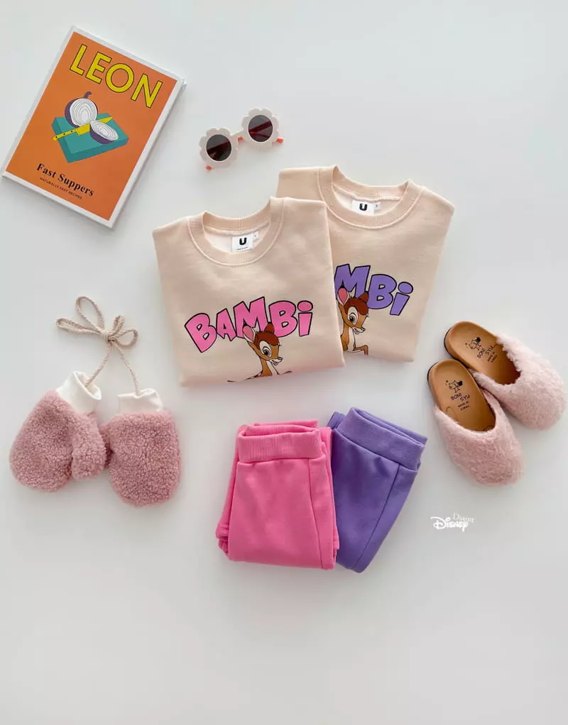 Dsaint - Korean Children Fashion - #discoveringself - Bambi Bootscut Top Bottom Set - 3