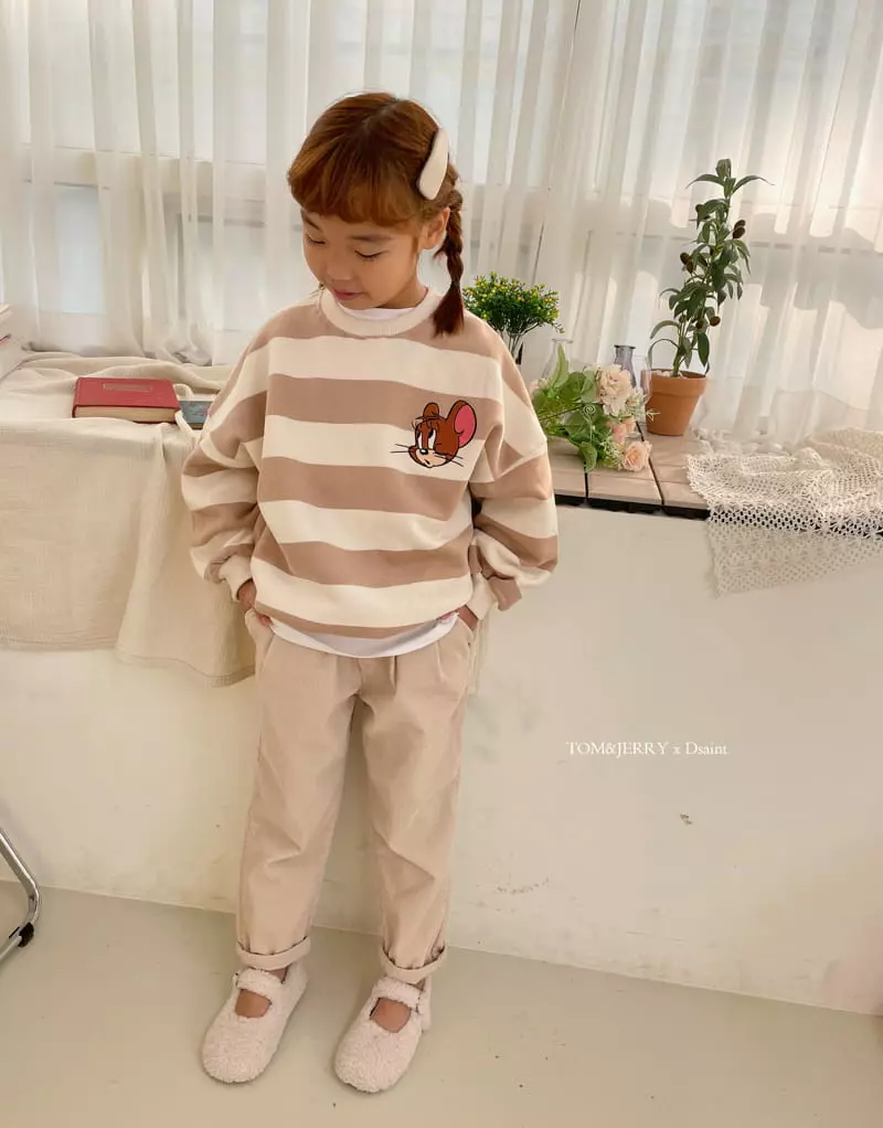 Dsaint - Korean Children Fashion - #discoveringself - Strange Stripes Sweatshirt - 3