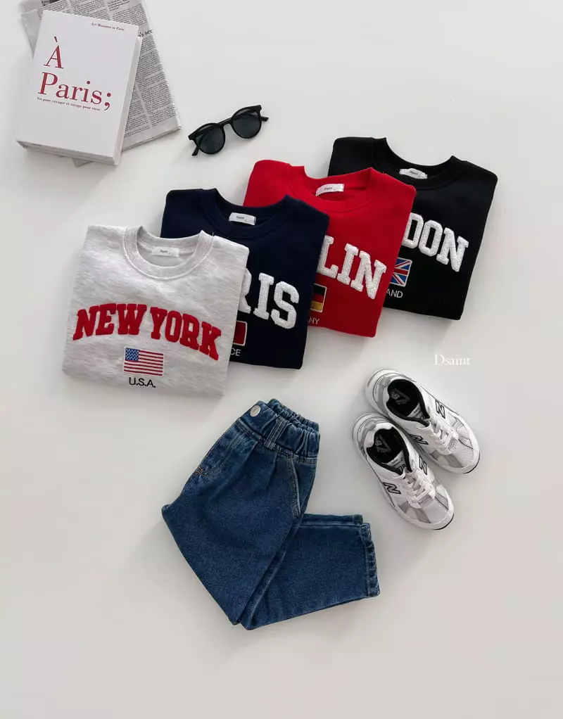 Dsaint - Korean Children Fashion - #discoveringself - World Boucle Sweatshirt - 2