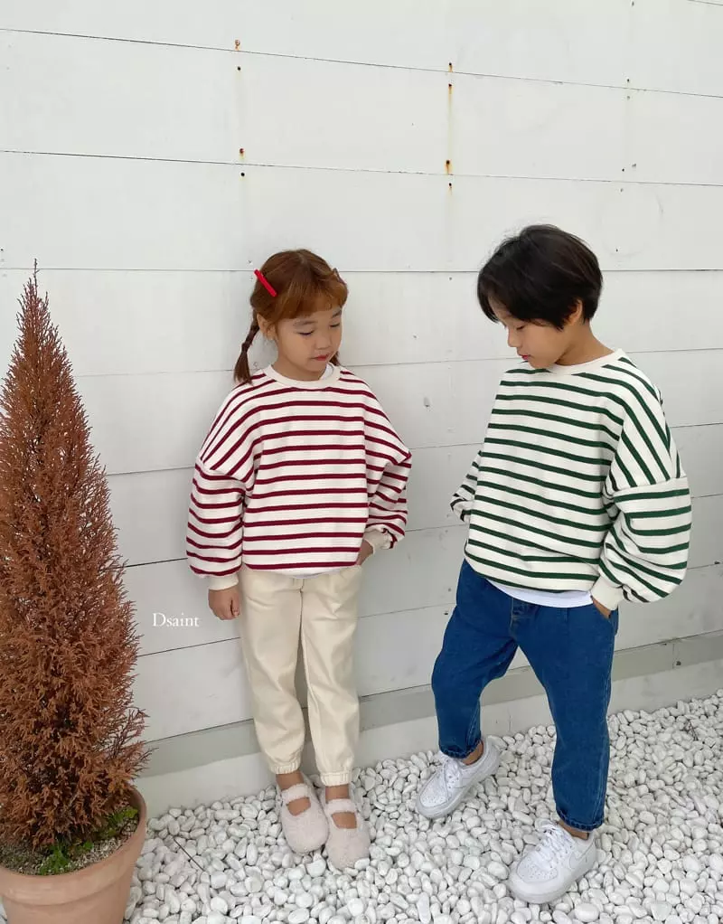 Dsaint - Korean Children Fashion - #fashionkids - Rainbow Stripes Sweatshirt - 9