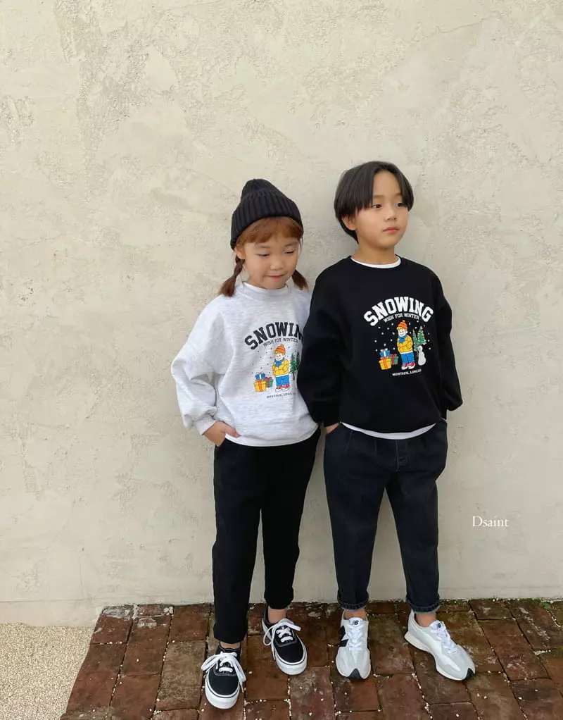 Dsaint - Korean Children Fashion - #fashionkids - Snowing Sweatshirt - 8