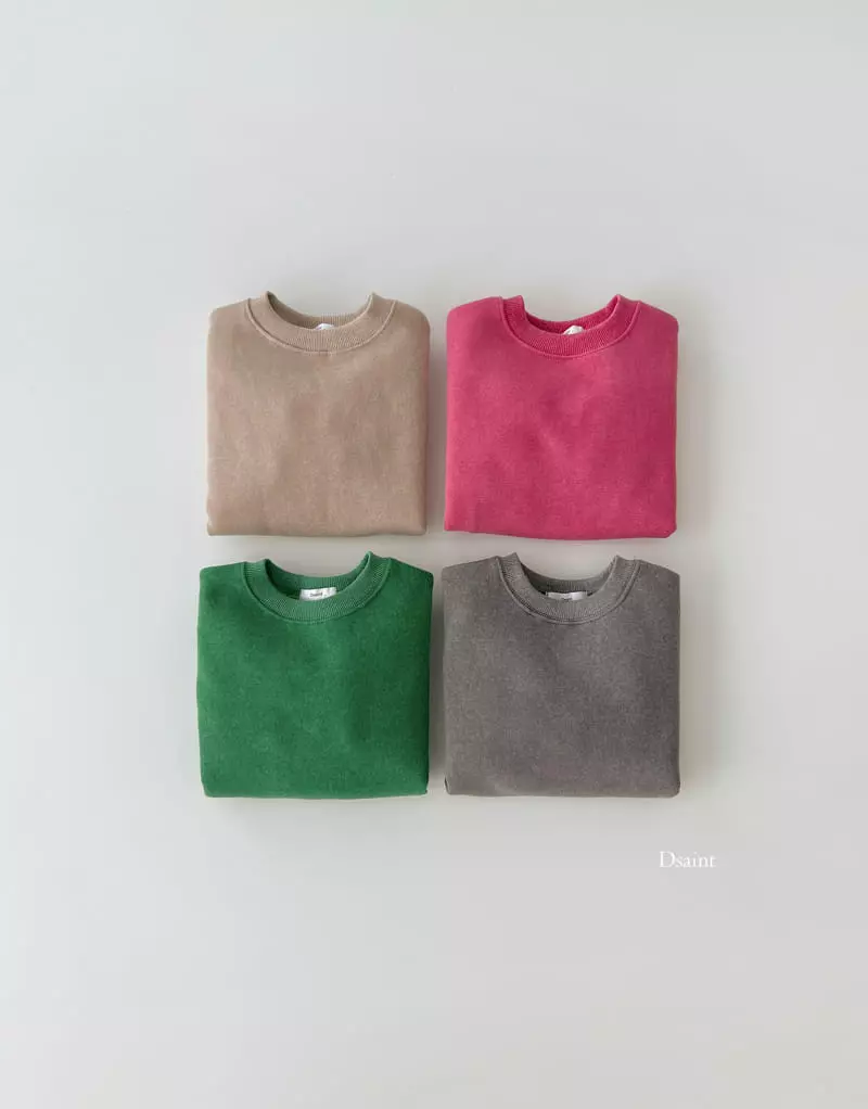 Dsaint - Korean Children Fashion - #fashionkids - Color Good Pigment Sweatshirt - 2