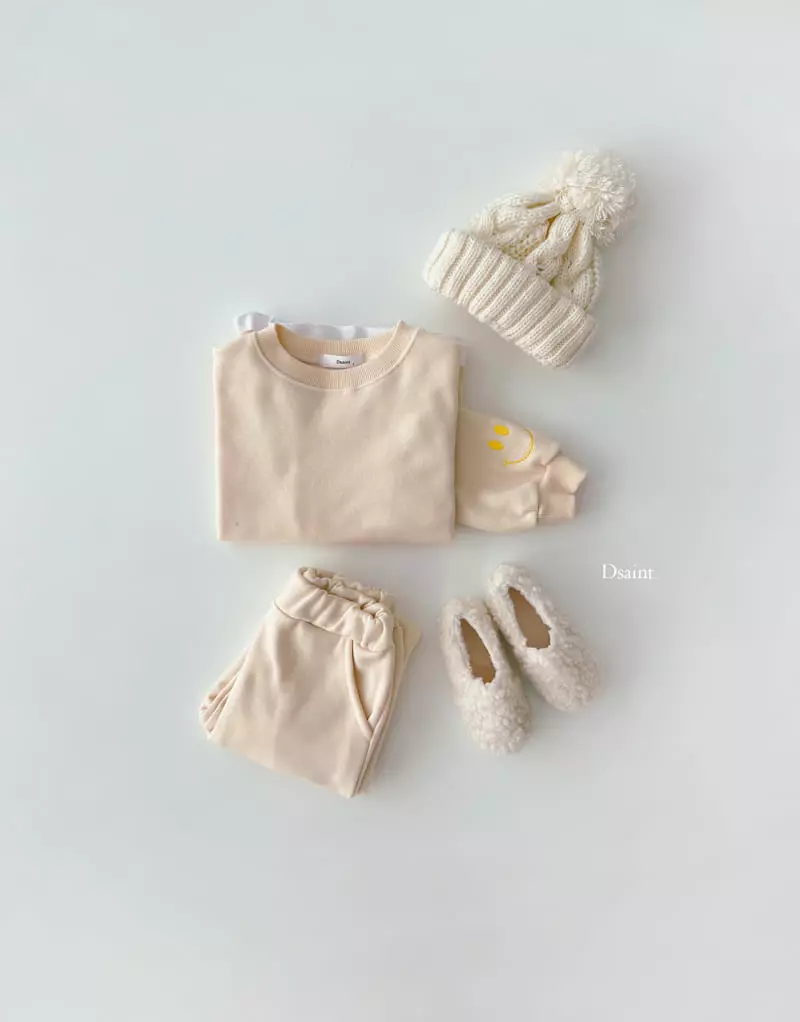 Dsaint - Korean Children Fashion - #fashionkids - Smile Jogger Top Bottom Set - 5