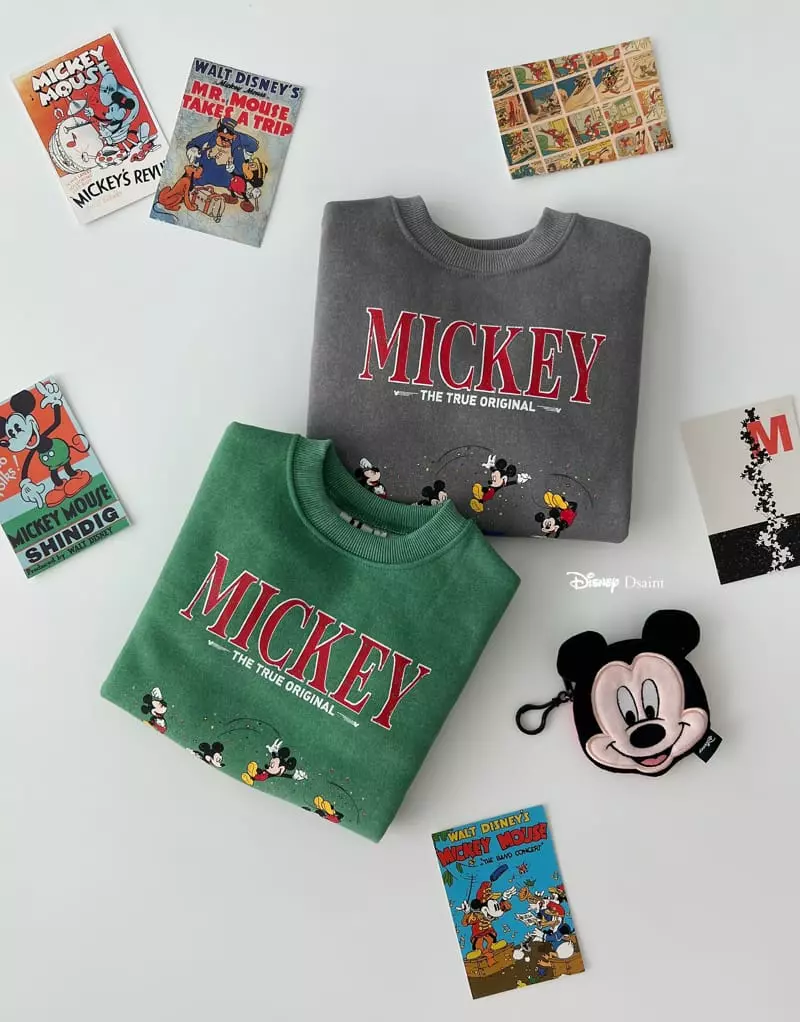 Dsaint - Korean Children Fashion - #fashionkids - Original Pigment Mickey Sweatshirt - 2