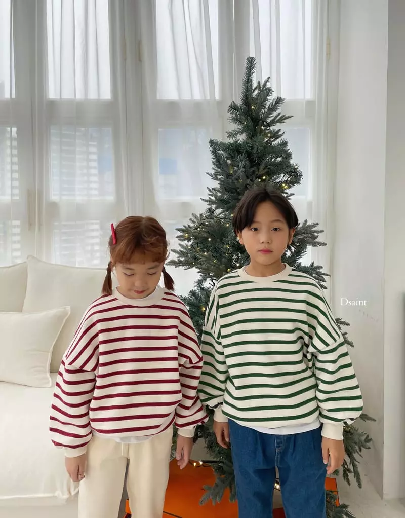 Dsaint - Korean Children Fashion - #kidsshorts - Rainbow Stripes Sweatshirt - 10