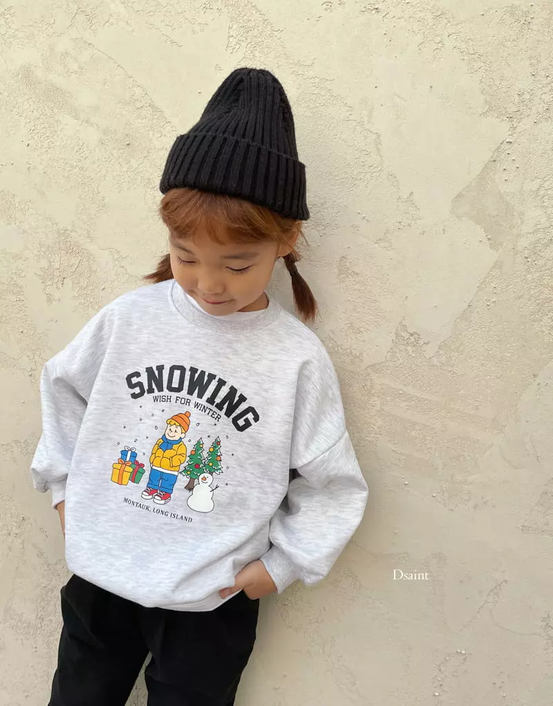 Dsaint - Korean Children Fashion - #kidsshorts - Snowing Sweatshirt - 9