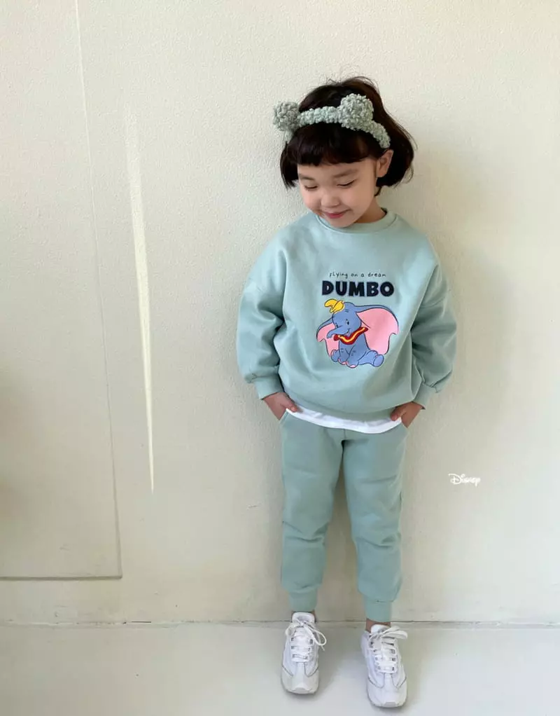 Dsaint - Korean Children Fashion - #kidsshorts - Flying Dumbo Top Bottom Set - 10