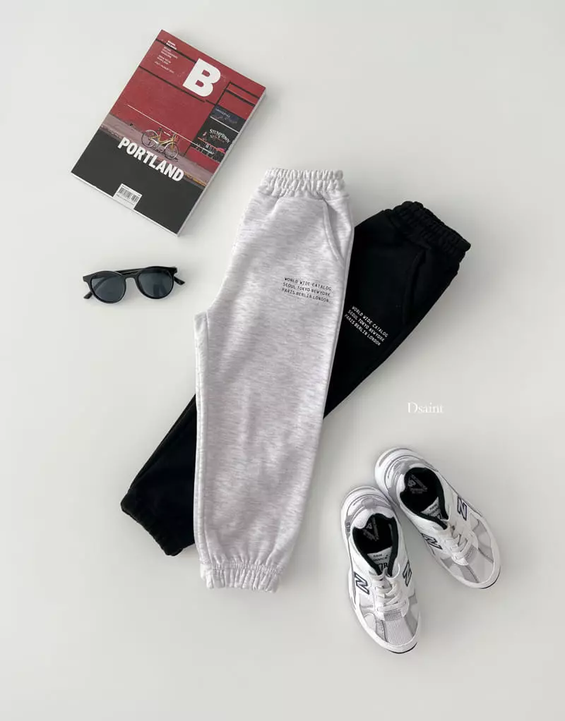 Dsaint - Korean Children Fashion - #fashionkids - World Jogger Pants - 4