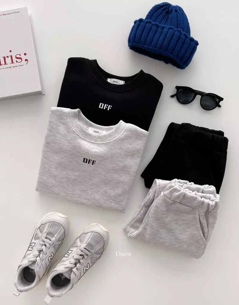 Dsaint - Korean Children Fashion - #kidsshorts - Off Top Bottom Set - 2
