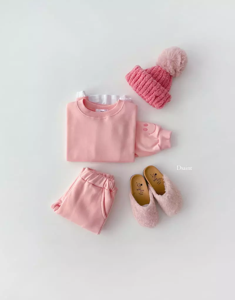 Dsaint - Korean Children Fashion - #kidsshorts - Smile Jogger Top Bottom Set - 6