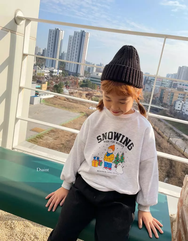 Dsaint - Korean Children Fashion - #kidsstore - Snowing Sweatshirt - 10
