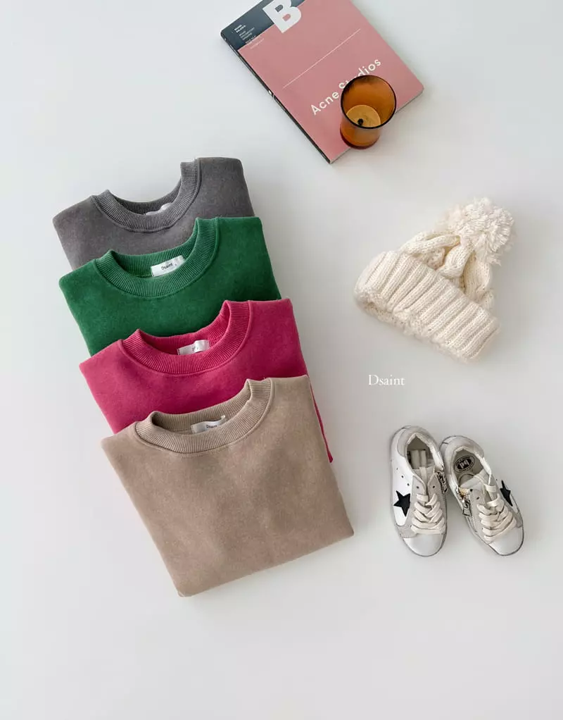 Dsaint - Korean Children Fashion - #kidsshorts - Color Good Pigment Sweatshirt - 4