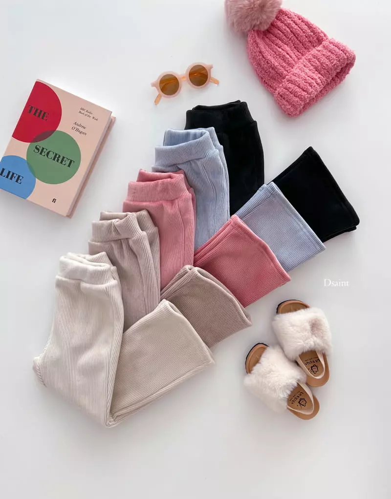 Dsaint - Korean Children Fashion - #kidsstore - Sticky Rib Pants - 2