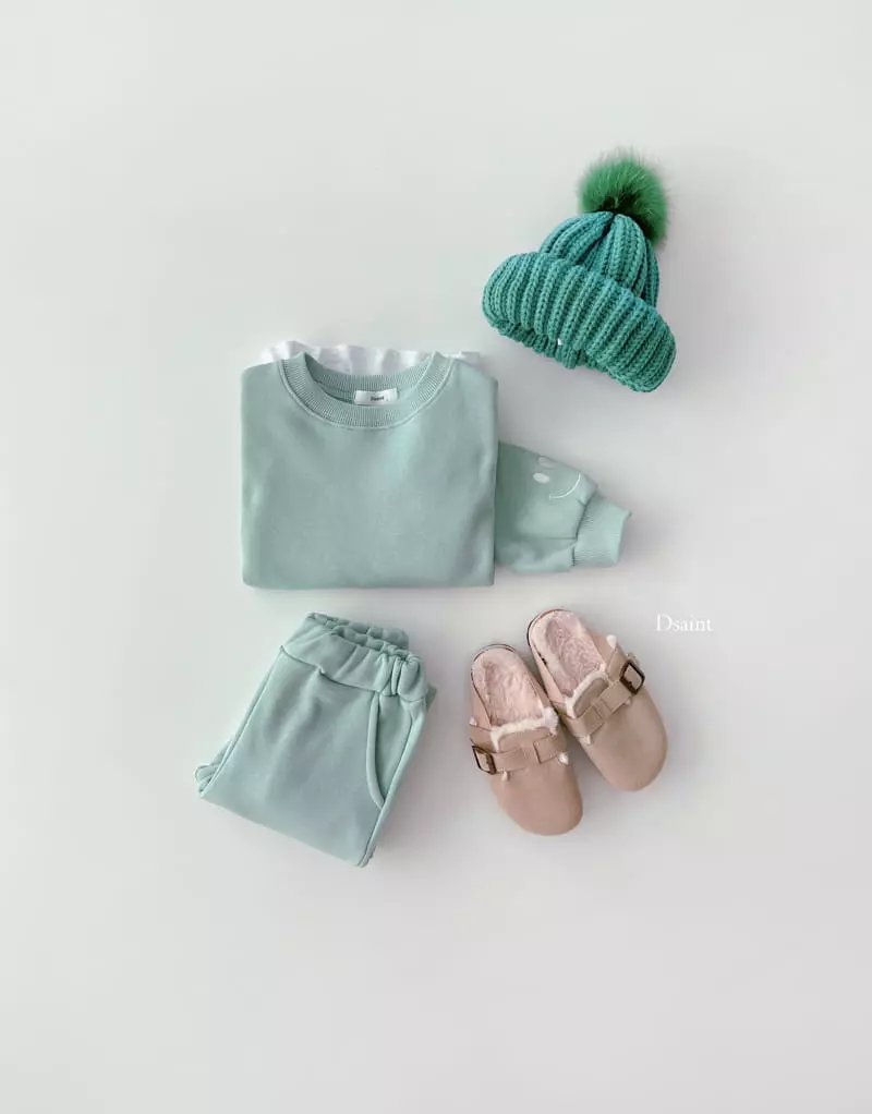Dsaint - Korean Children Fashion - #kidsstore - Smile Jogger Top Bottom Set - 7