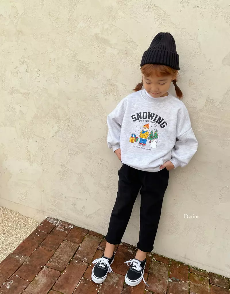 Dsaint - Korean Children Fashion - #kidzfashiontrend - Snowing Sweatshirt - 11